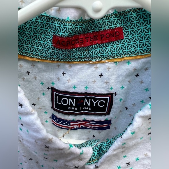 LON NYC Mens Short Sleeve Button Up Shirt Size S - Picture 4 of 8